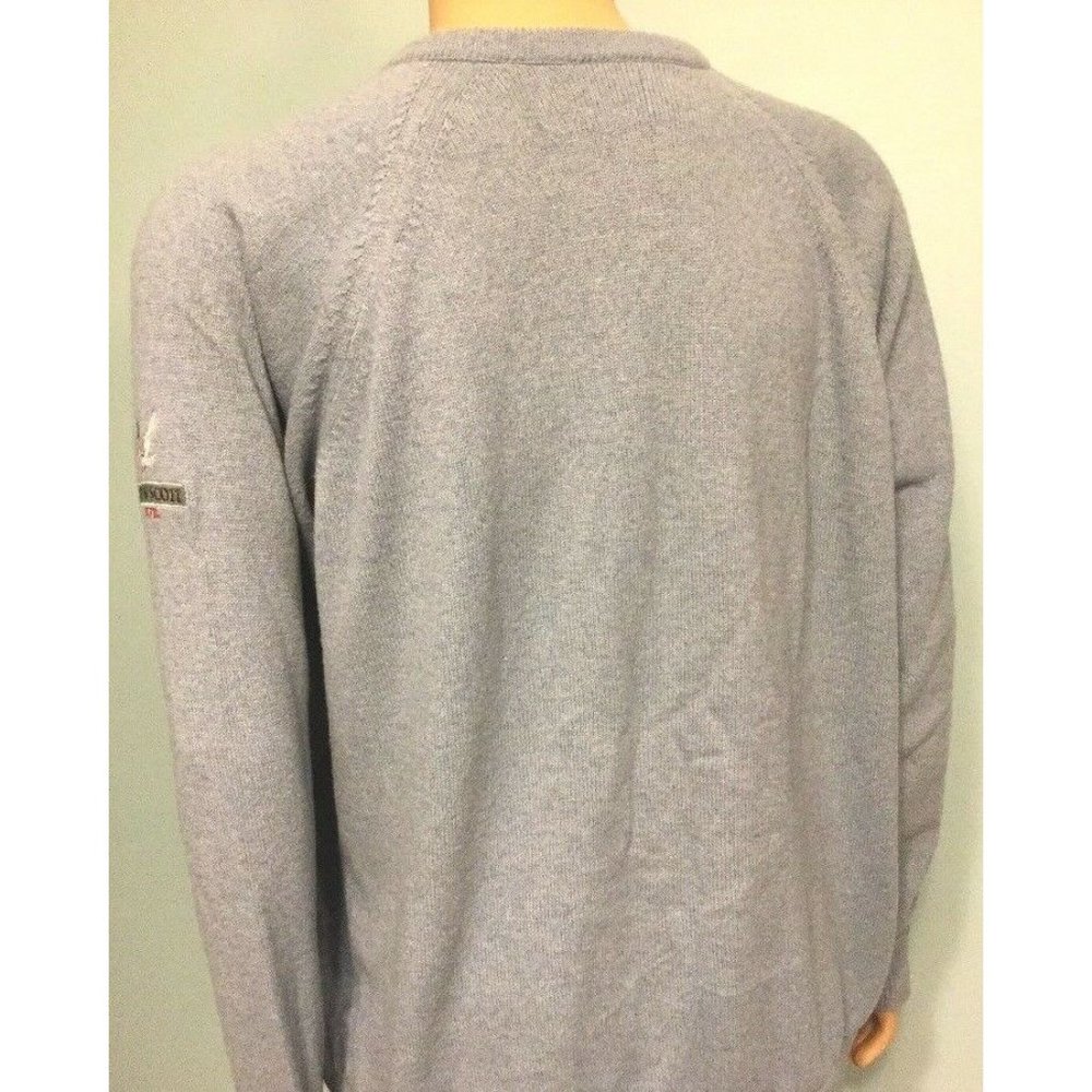 Mens Blue Lyle & Scott Simpsons Golf Shop Carnoustie Pullover Crew Sweater 2XL - Picture 9 of 12